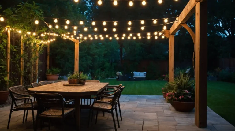 27 Backyard Patio String Light Ideas