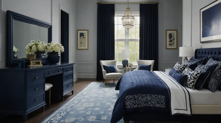 27 Navy Bedroom Ideas